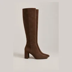 Product photo of the suede knee boots
