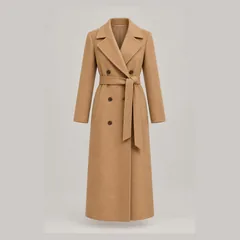 Product photo of the long camel coat